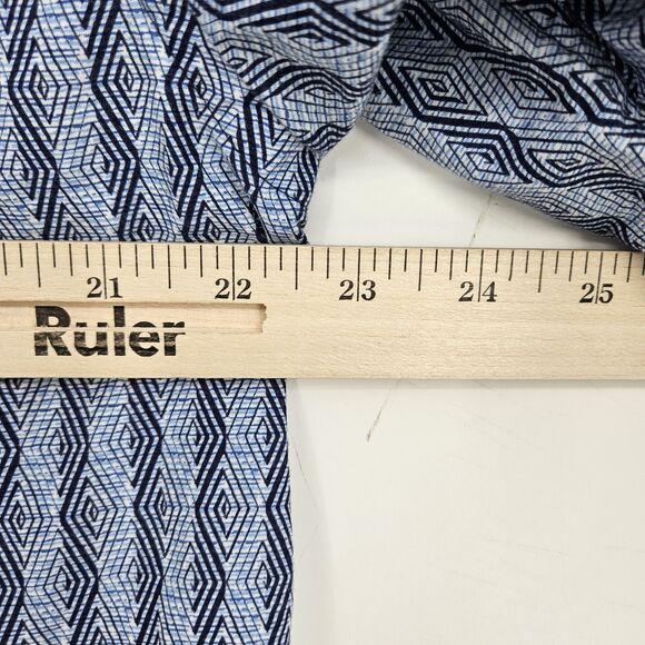 Jhane Barnes Shirt Mens Large Frequency Geometric Abstract Button‎ Down Casual - Picture 9 of 11